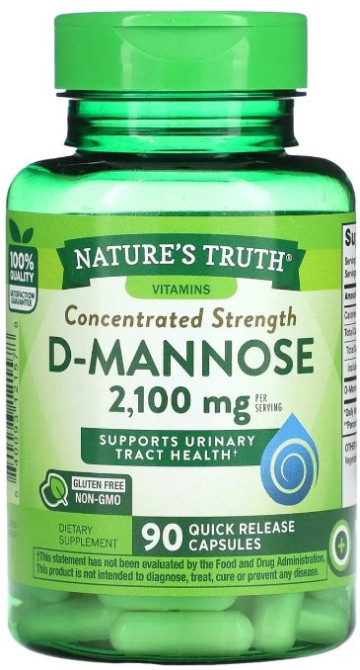 D-манноза Nature's Truth D-Mannose 2100 мг 90 капс Киев - изображение 1