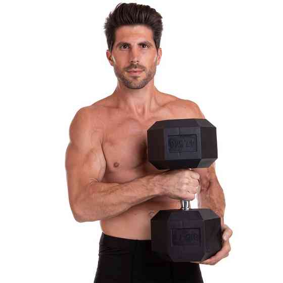 Гантель 47.5 кг суцільна шестигранна Zelart-2679-47_5 Київ