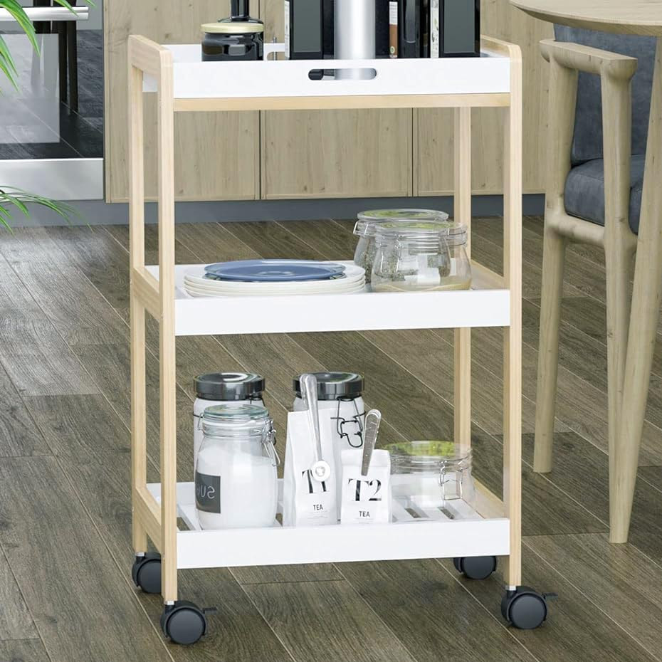 Этажерка для ванной на колёсиках 