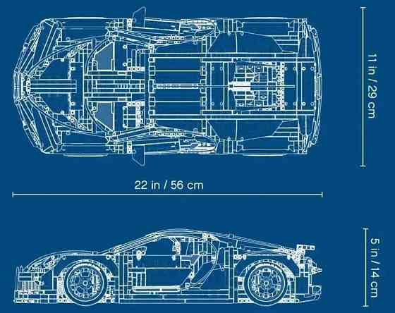 Конструктор Bugatti Chiron (42083)- 3599 деталив совместим с Lego. Харьков