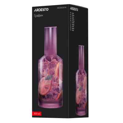Графин Ardesto 800мл, боросилікатне скло, рожевий (AR2690GPN) Винница