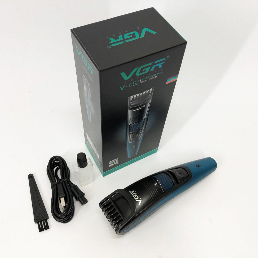 Багатофункціональний тример для стрижки волосся і тіла VGR V-052, Професійний тример з насадками ZX-18 Львів - фото 6