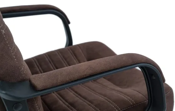 Офісне Крісло Керівника Richman Vegas Alberta Chocolate Пластік Річ М2 AnyFix Коричневий Київ