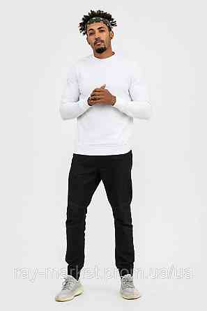 Світшот базовий Ray Basic полегшений чоловічий білий (U0302M-White) 3XL, Демісезонна, Тринитка з начосом (на флісі) Київ