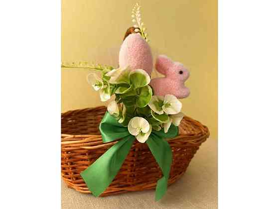Прикраса на великодній кошик №1 Зайчик ТМ Easter Київ