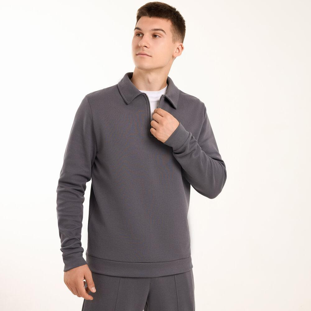 Темно-сірий спортивний костюм для чоловіків Pobedov Binance. Весна осінь спортивний комплект Київ - фото 5