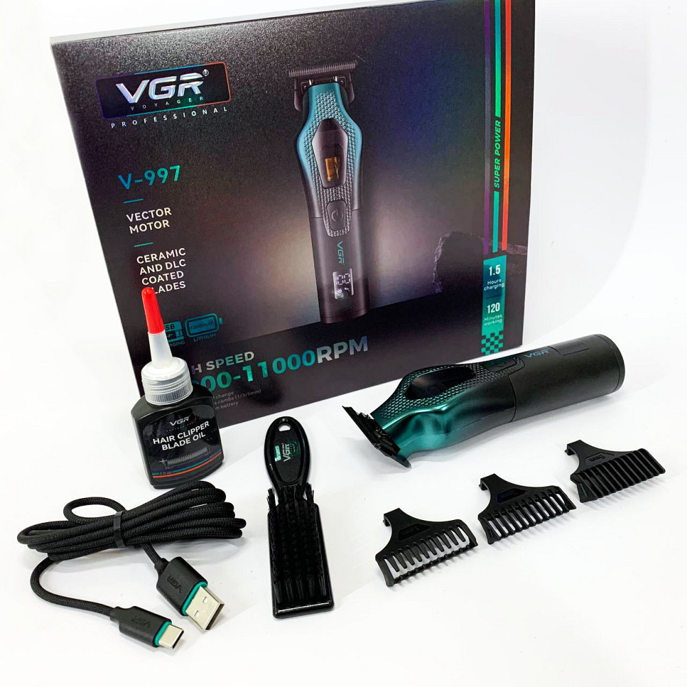 Набор для удаления волос с зарядным устройством, Профессиональный беспроводной триммер UQ-12 Львов - изображение 12