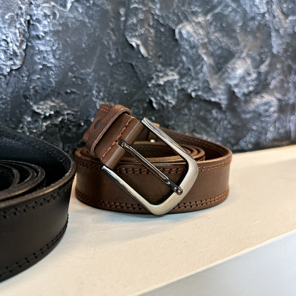 Мужской кожаный ремень Каменское - изображение 6