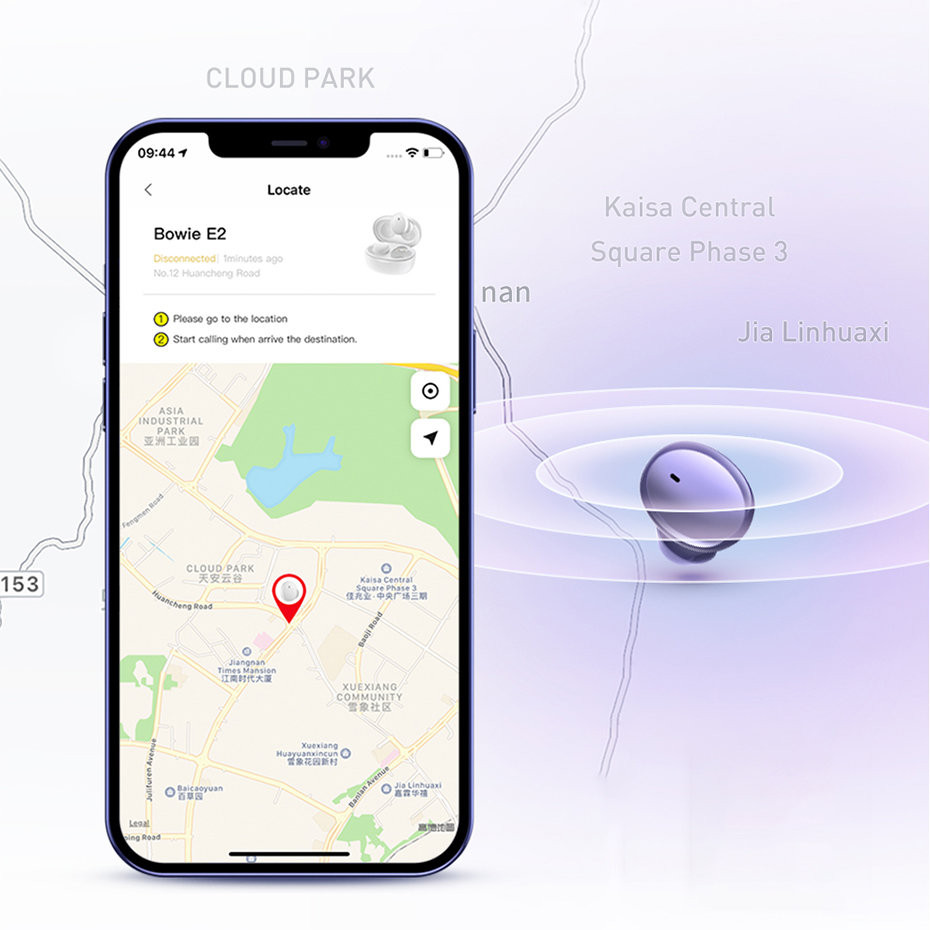 Бездротові Bluetooth навушники Baseus Bowie E2 TWS з мікрофоном IP55 NGTW090001 (Чорні) Николаев - изображение 6