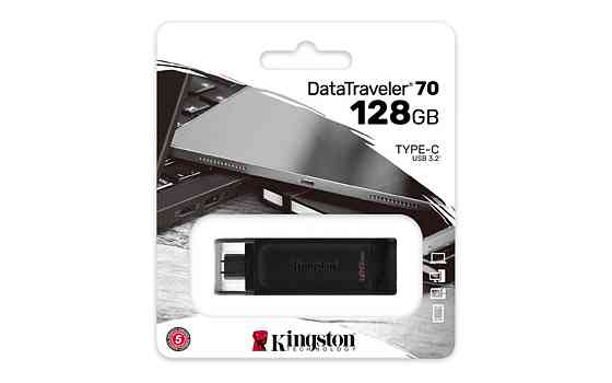 Флешка flash Kingston USB накопичувач 3.2 DT 70 128GB Type-C DT70 / 128GB Одеса