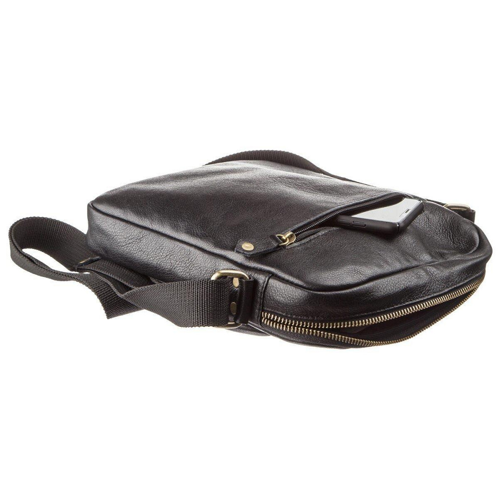 Мужская кожаная сумка SHVIGEL 19111 Черная Киев - изображение 1