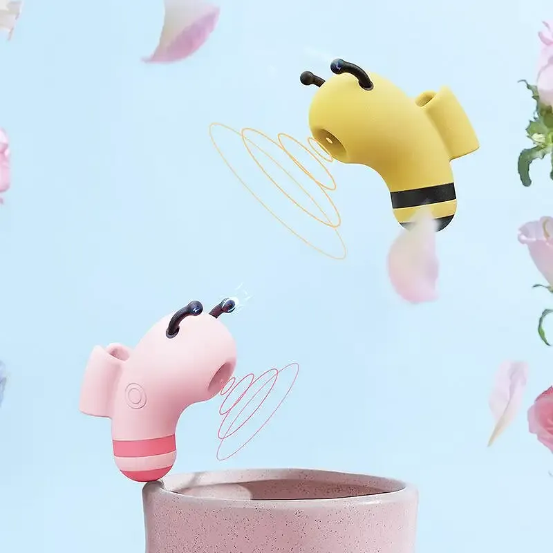 Вакуумний стимулятор із мікрострумами CuteVibe Beebe Yellow, на палець Львів - фото 7