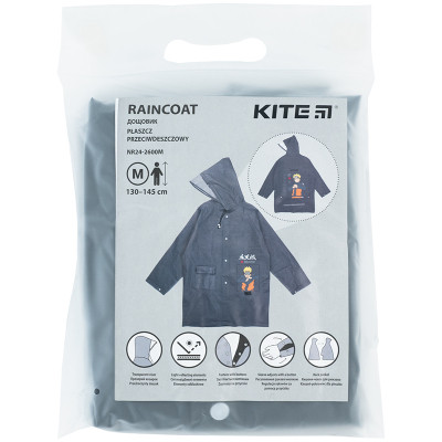 Дощовик дитячий Kite Naruto, M 130-145 см Сірий (NR24-2600M) Вінниця - фото 4