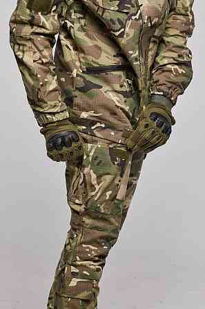 Армійські літні чоловічі штани мультикам для військових, літні польові ріп-стоп штани для військового Львів