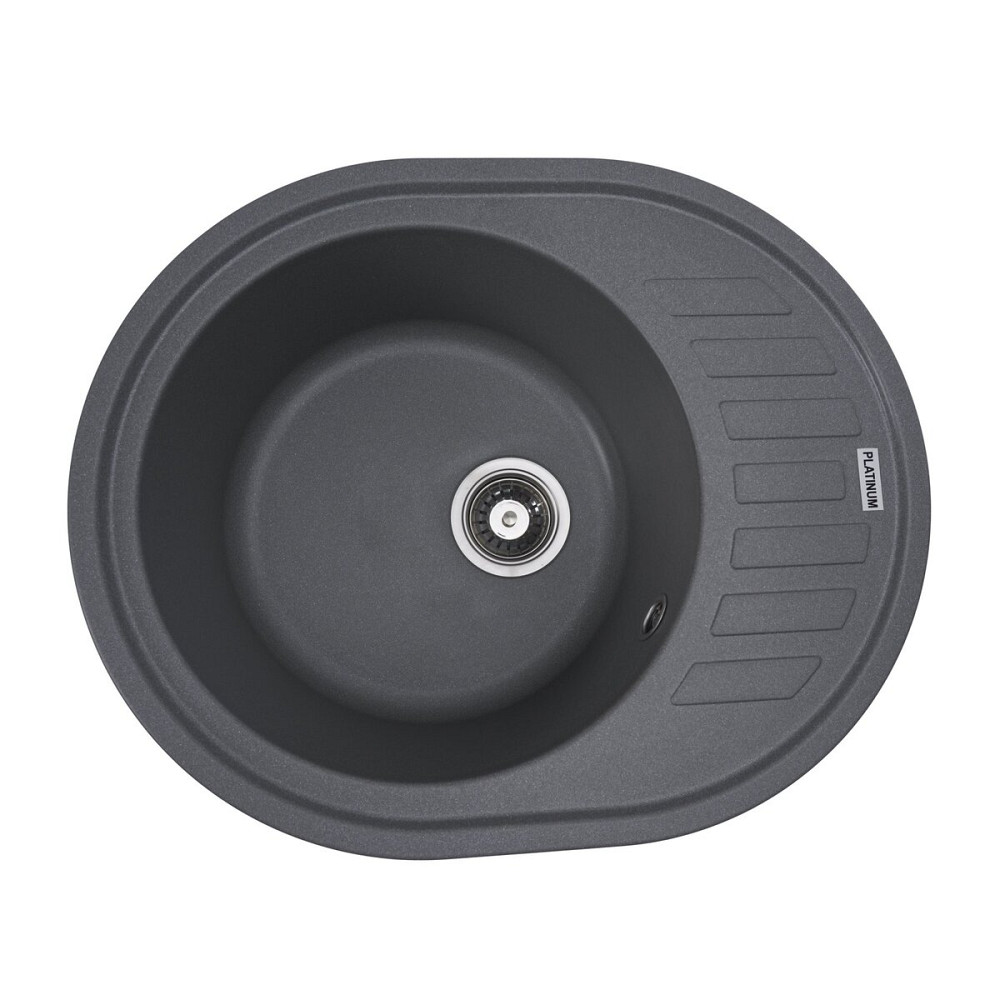 PLATINUM Гранітна мийка для кухні Platinum 6250 SOUL матова Сірий мусон Київ - фото 1