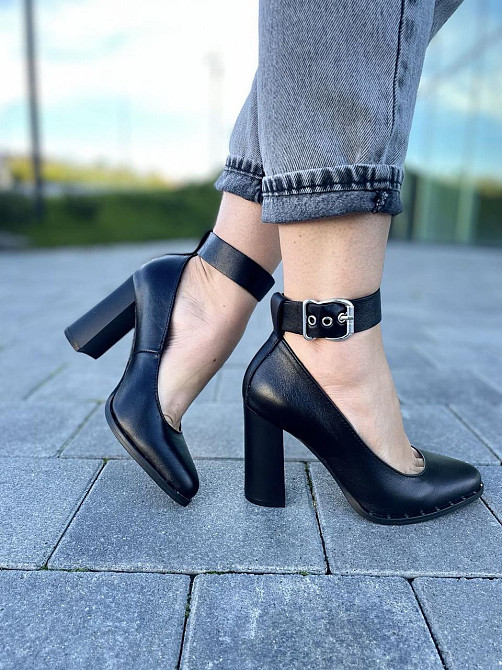 Nivelle Туфлі жіночі NIVELLE 1906/9518-9544 чорні (весна-осінь, шкіра натуральна) (3474) 35 Коломия - фото 1