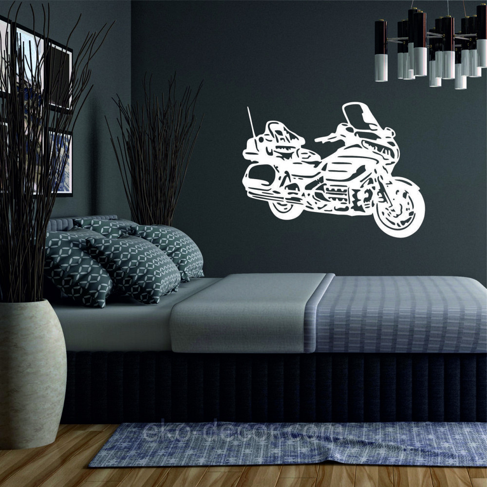 Декоративное настенное Панно «Мотоцыкл» Декор на стену 50*37 см, Белый Киев - изображение 3