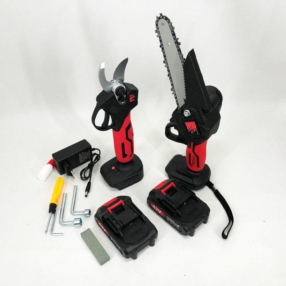 Пила обрезная аккумуляторная, Аккумуляторная мини пила, Цепная мини-пила для обрезки деревьев NR-53 Киев - изображение 6
