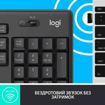 Комплект Logitech MK295 Silent UA Graphite (920-009800) Вінниця