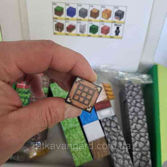 Конструктор магнітний Minecraft 58 магнітних блоків база біля річки з фігурками героїв блок Dream World LZCK 020 Хмельницький