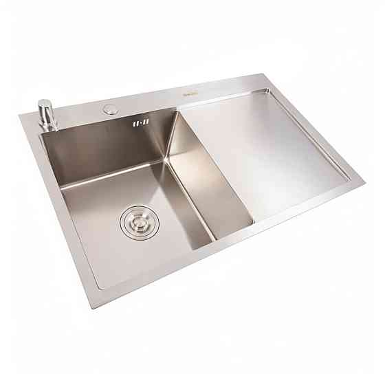 VALESO Кухонна мийка CM 78*50 L нержавійка VALESO Handmade (круглий сифон 3,0/0,8) Киев