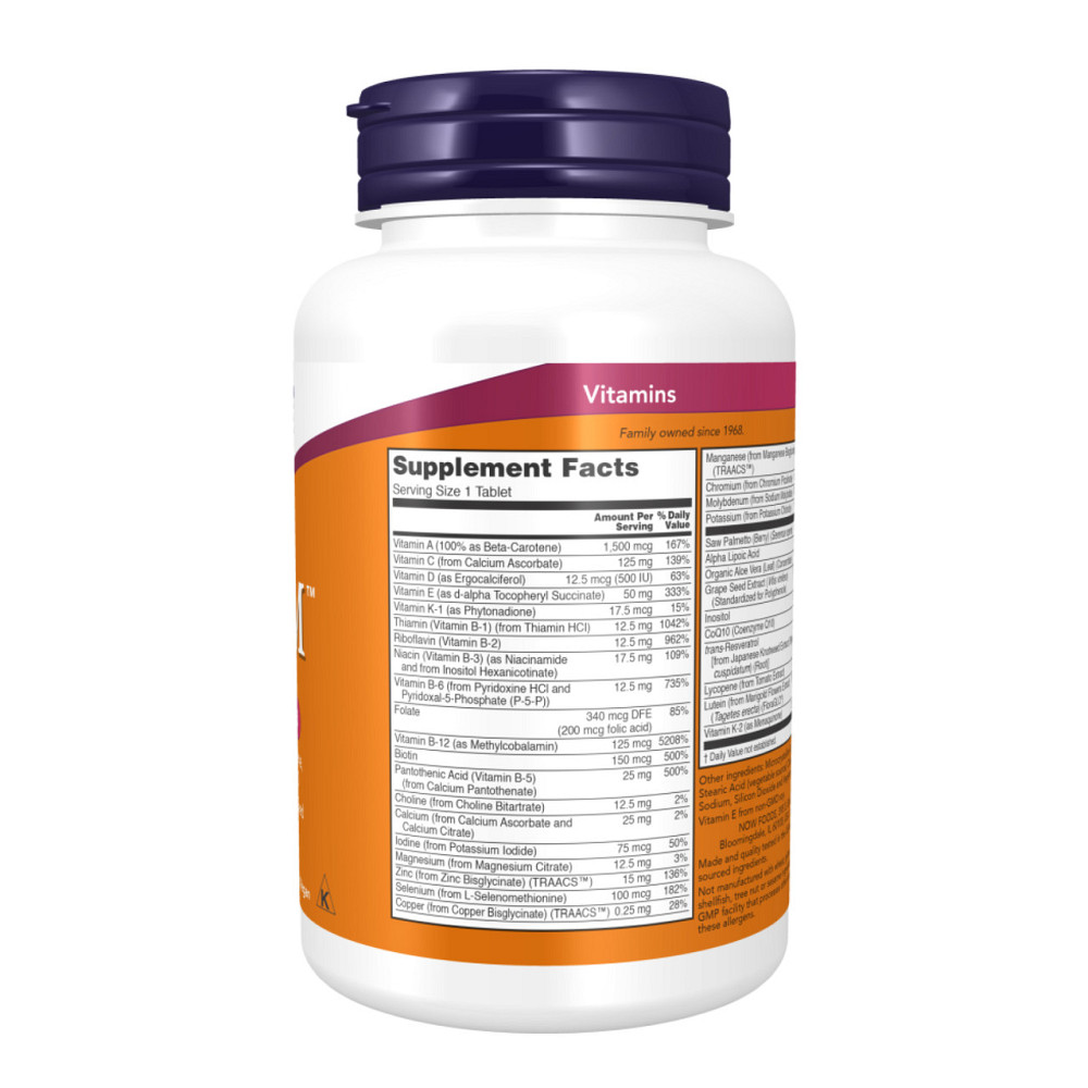 Витамины для мужчин Now Foods Adam 120 tabs Киев - изображение 3