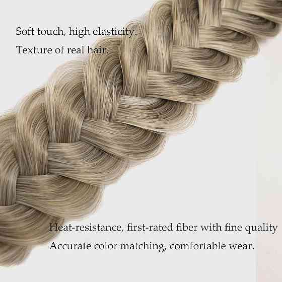 Обруч для волосся Braided Headband WithTooth Широкий плетений глибокий золото В'язана пов'язка на голову Київ