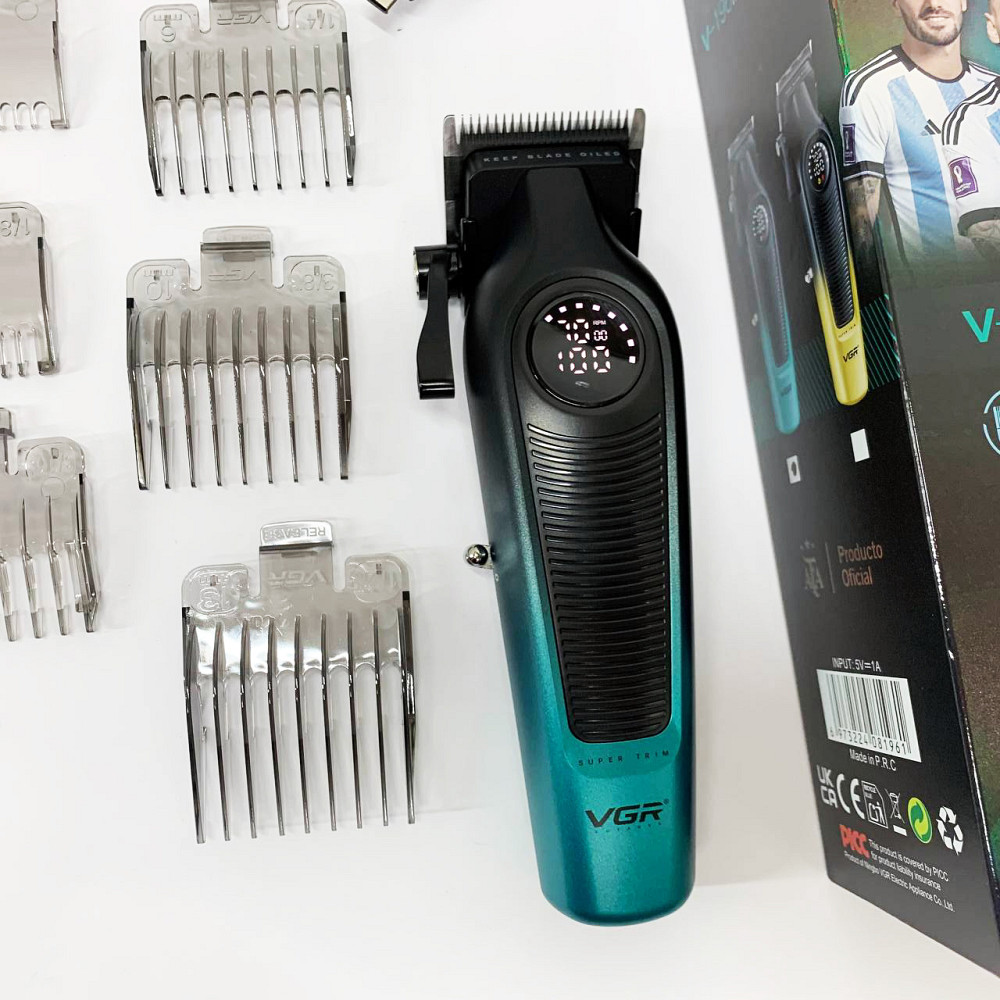 Гострі професійні машинки для стрижки волосся VGR, Чоловічий набір для стрижки волосся акумуляторний XD-52 Львів - фото 3