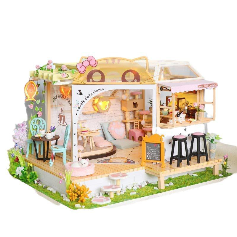 3D Румбокс DIY  "Cat Cafe"+ Пилозахисний купол  M2111Z Київ - фото 1