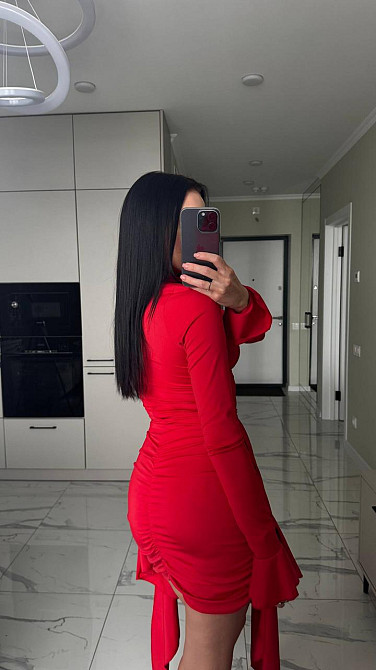 Жіноча елегантна романтична мініплаття з мікродайвінгу Червоний, 44/46 Одеса - фото 4