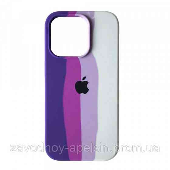 Iphone 14 Pro Max Чохол мікрофібра Веселка Rainbow Одеса