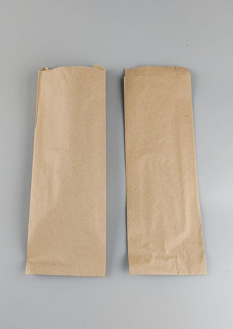 Пакет паперовий 10*4*32 см коричневий 1000 шт Харків - фото 1