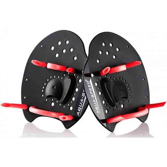 Лопатки для плавання SKILL PADDLE 1789 Aqua Speed ​​147-07S чорний, червоний Вінниця