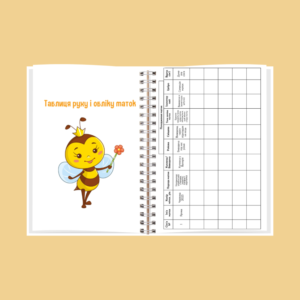 Блокнот (планер) бджоляра (пасічника) А5 Дніпро - фото 5