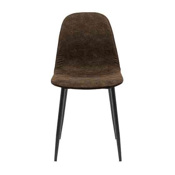 Стілець крісло м'який MacaoDesign U Jeep 23 чорні ніжки Коричневий Київ