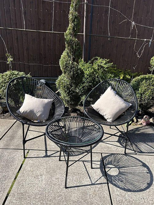 Меблі плетені з ротанга балконні Київ - фото 10