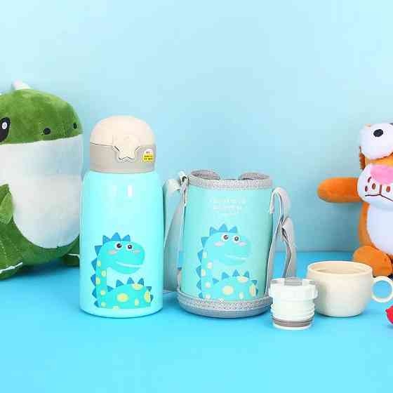 Дитячий термос - поїлка в сумці з чашкою 3 в 1 600 ml Mumlove Синій Кривий Ріг