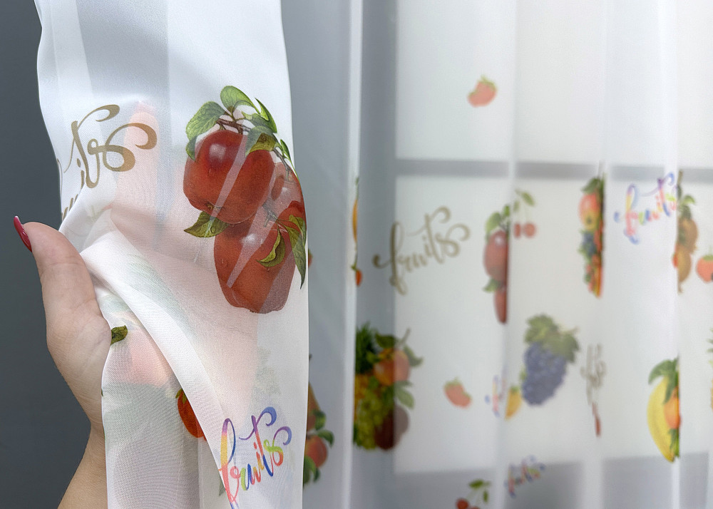 Кухонная арка VR-Textil № 1753т шифон разноцветный 280х170 см (53-0058) Киев - изображение 3