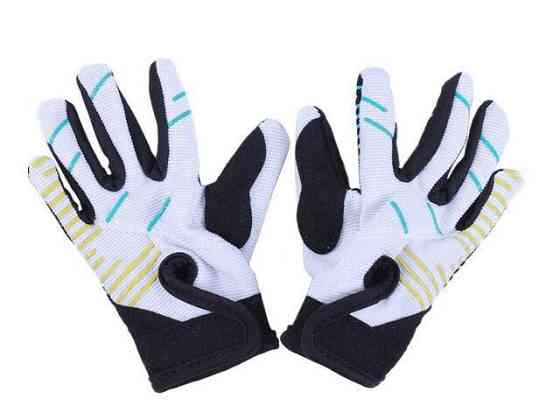 Мотоперчатки ZS04  (черный с желтым, голубым, детские, size S) Мукачево