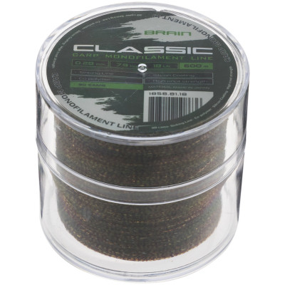 Волосінь Brain Classic Carp Line 3D (camo) 600m 0.28mm 18lb 7.9kg (1858.81.18) Вінниця - фото 2