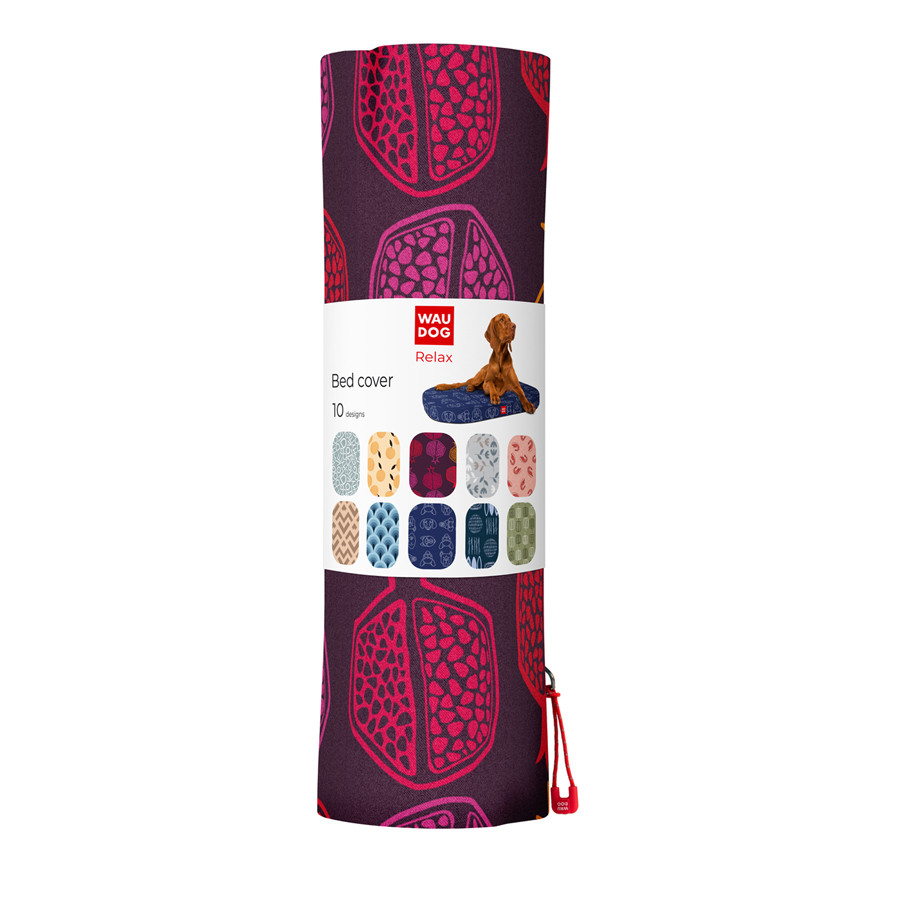 Чохол для лежанки WAUDOG Relax, малюнок "Гранат", М, Ш 80 см, Дл 55 см Коломия - фото 1