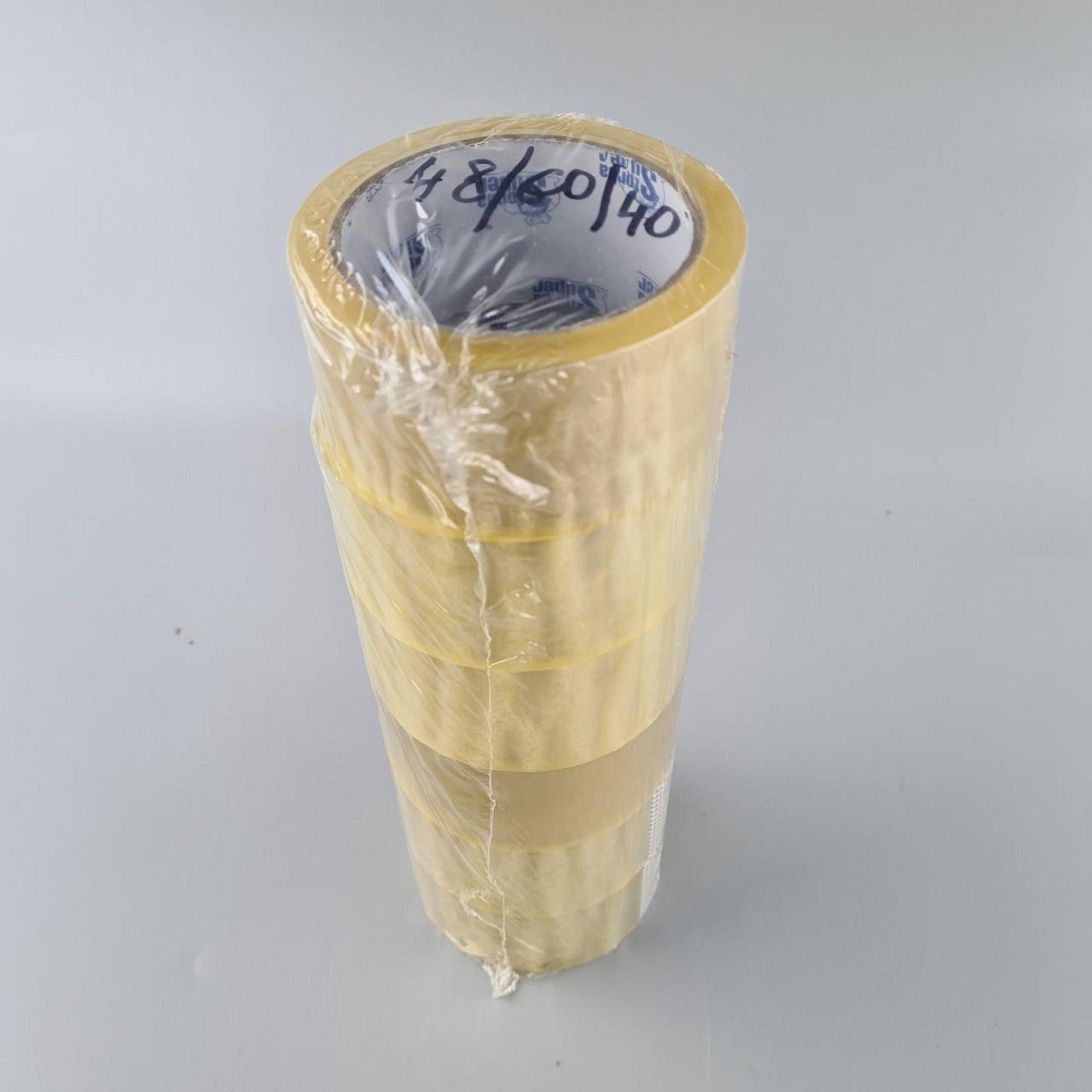 Скотч упаковочный прозрачный 40мк 48мм 60 метров