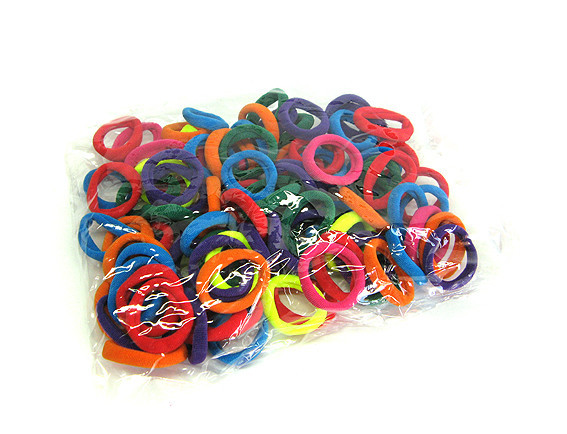 Резиночки для волос яркие микрофибра 100 шт Киев - изображение 1