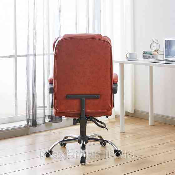 Офисное кресло с подставкой для ног Bonro BN-6071 кресло для офиса и персонала компьютерное Коричневый Мостиска