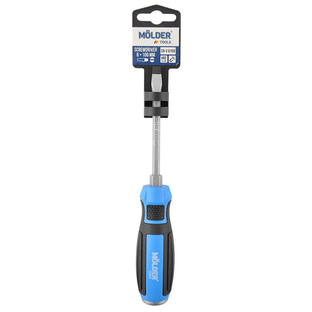 Викрутка Molder шліцева, ударна з шестигранною опорою SL6x100mm Київ - фото 1