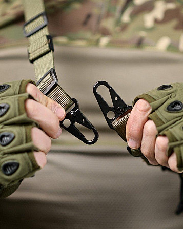 2х двухточечный ремень оружейный cordura oliva ДЛ6323 Киев - изображение 3