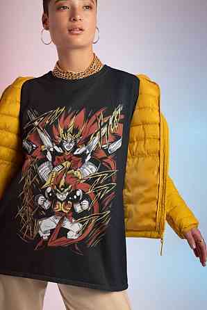 Футболка аниме Кисхин Доуджи Зенки Аниме оверсайз (S/M/L) Черний AnimeJ1062 Днепр