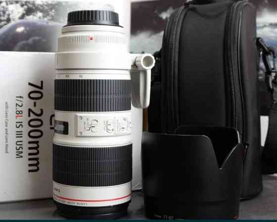 Новый Объект: Canon EF 70-200mm.f/2.8L IS III USM . Гарантия! Киев