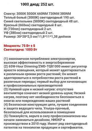 Лампа Quantum Board Samsung LM301B 1000W з димером. Фітолампа для рослин із повним спектром. Харків