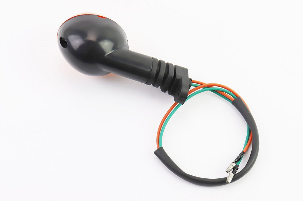 Поворот круглий "малий" (помаранчеве скло) на гумовій ніжці, тип 2 Київ - фото 2